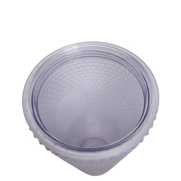 STARBUCKS Venti Cup Tumbler Icy Lilac Studded Bling 24 oz + Topper Winter 2021 - Picture 5 of 7